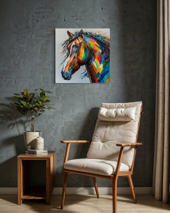 Multicolored Equine