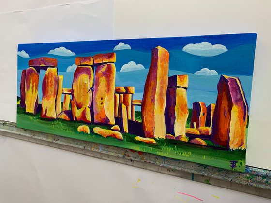 Colourful Stonehenge