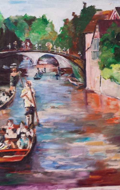 Punting in Cambridge by Shazia Mufti