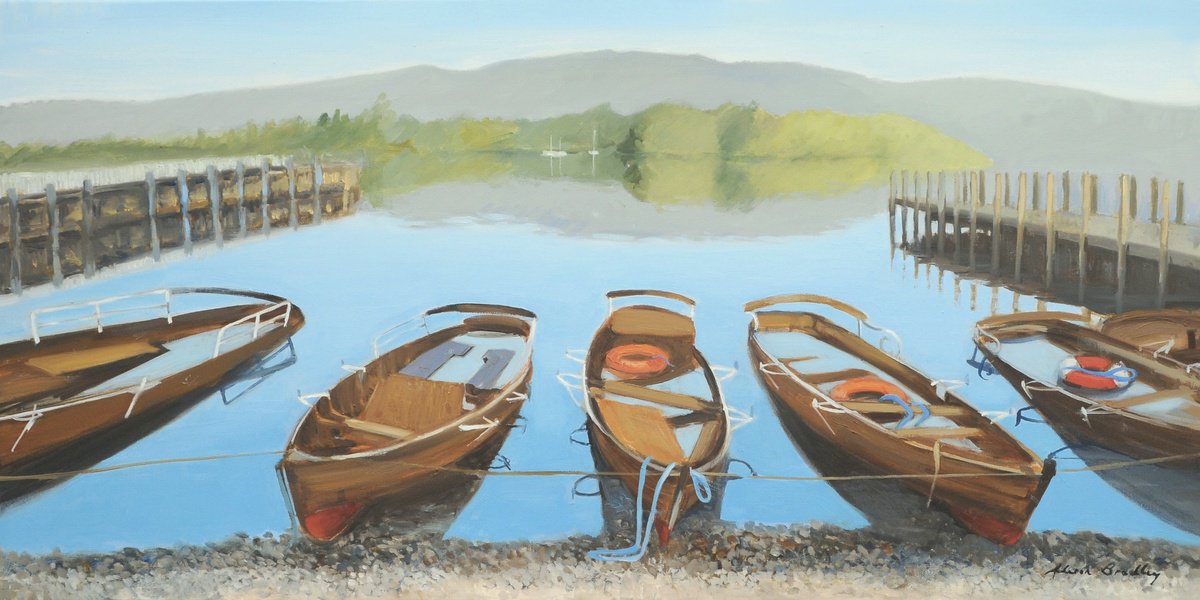 Submerged Boats, Windermere by Alison Bradley