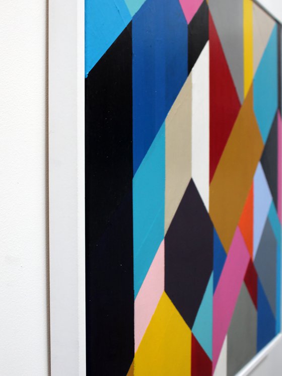 Geo Blocks No 2 (Framed)