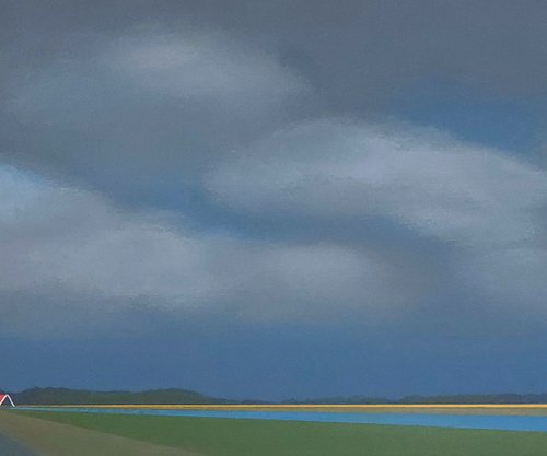 Floating Clouds, Colourful Fields by Nelly van Nieuwenhuijzen