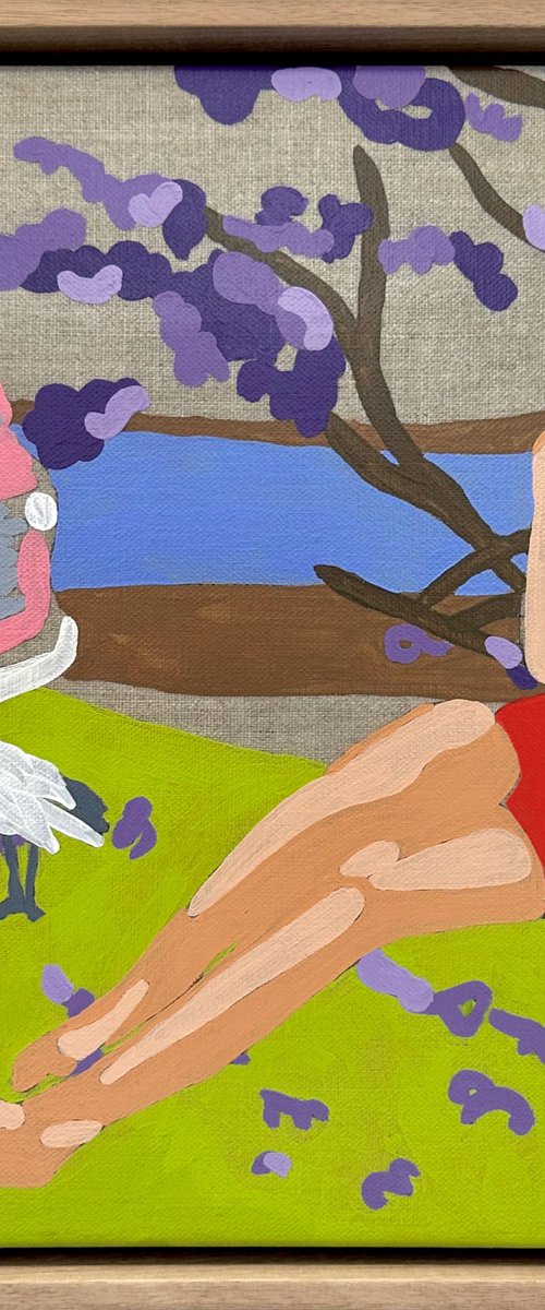 Lady in Red - Sweet Escape 33.5cm x 33.5cm by DEBORAH LANG