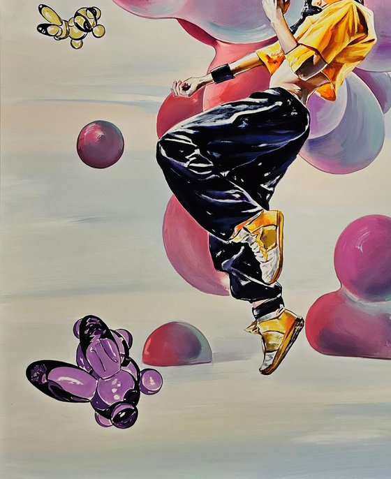 Tiktok Girl Dancing - Right part of diptych