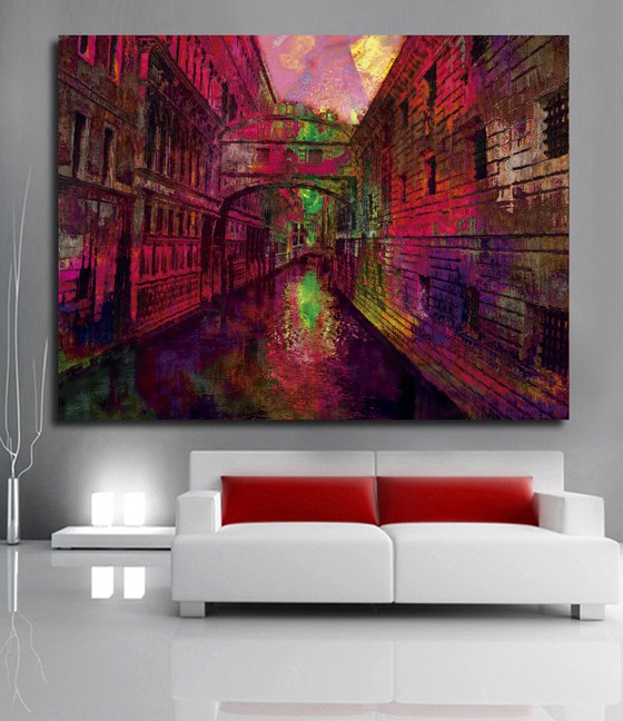 Psicodelia, puente de los suspiros/XL large original artwork