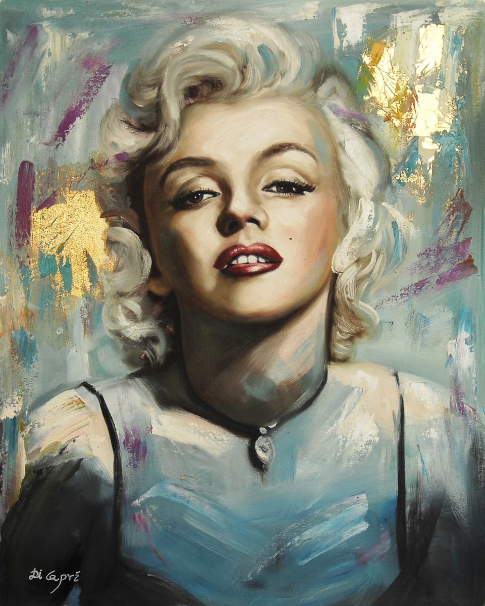 Marilyn Monroe Portrait | Black Edition No.10 by Di Capri