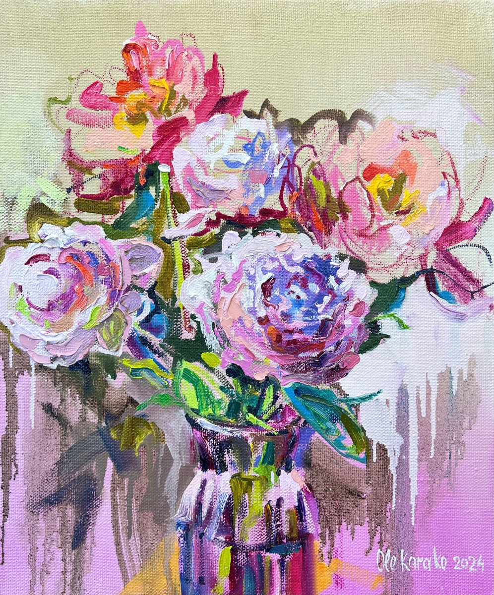 Bouquet of Peonies by Ole Karako