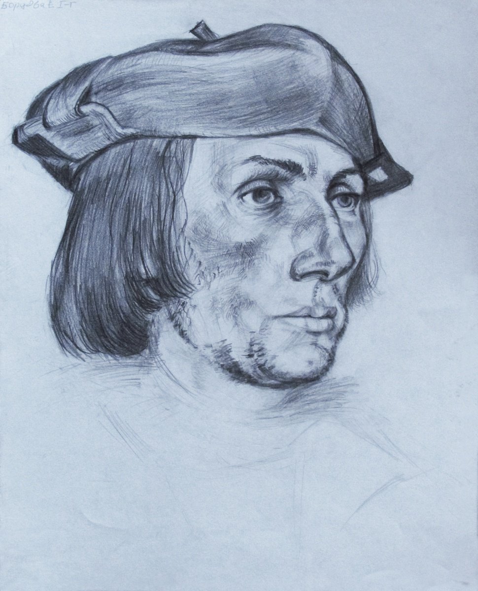 Copy of artwork of Holbein by Kateryna Bortsova