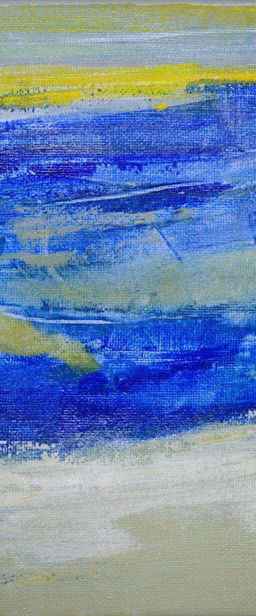 Abstract Landscape Blue and Yellow by Cristian Valentich