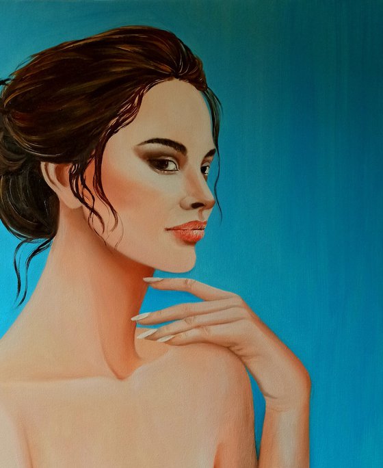Portrait in blue