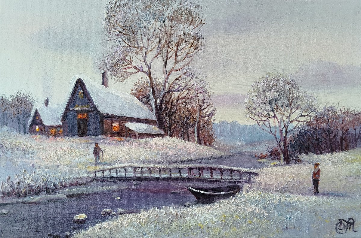 Winter Mood By Dmitrij Tikhov, 12 X 8, Artwork For Sale On Artfinder