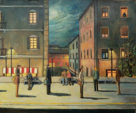 On the platform