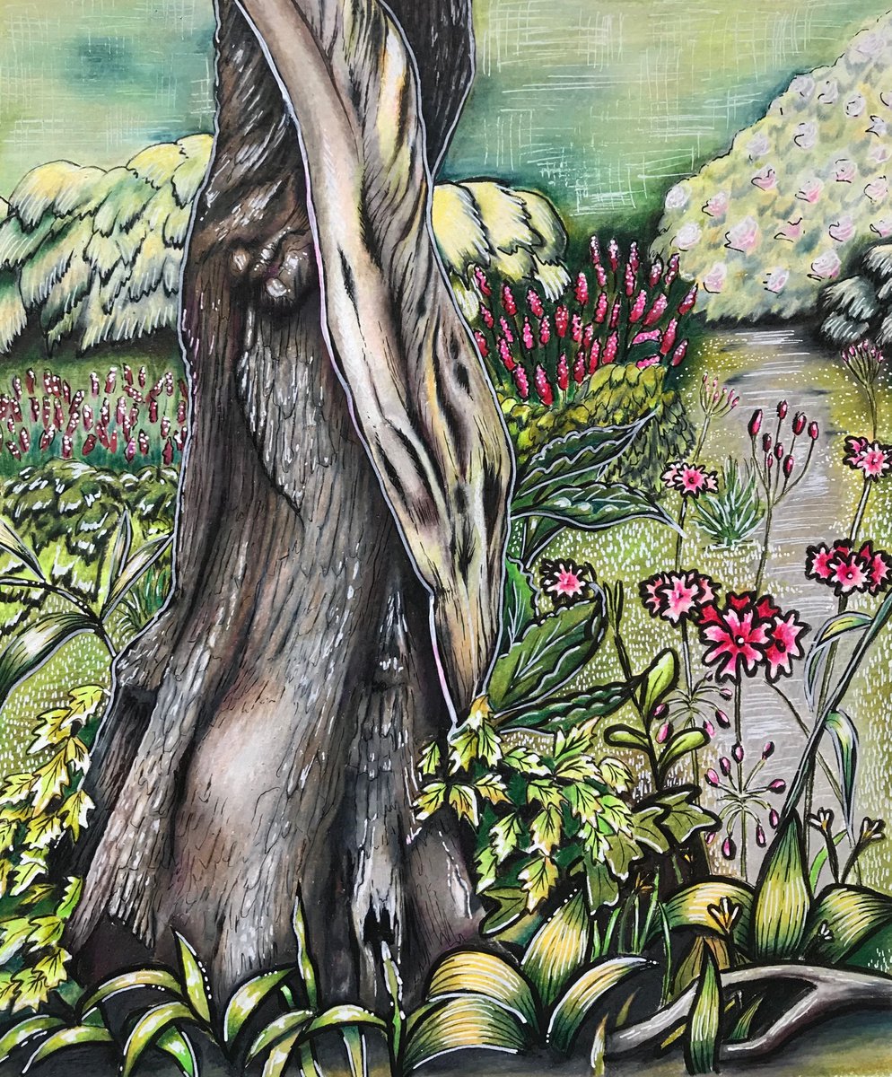 Illustrative Painting , Forever Entwined By Karen Elaine Evans, 10 X 12, Artwork For Sale On Artfinder