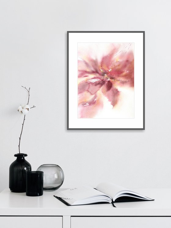 Pink abstract flower