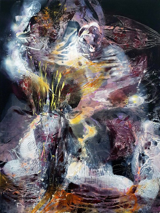 Still life like energy exploding Oneiric art About silence and meditation Flowers of eternity by  O KLOSKA