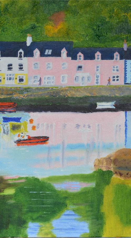 Portree Harbour by John Wellburn