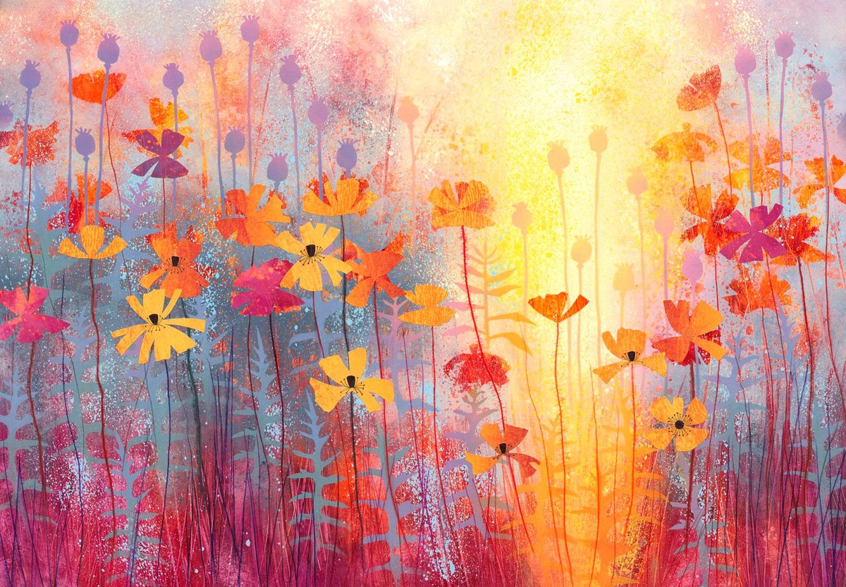 In The Evening Glow By Rebecca Vincent, 32 X 23, Artwork For Sale On Artfinder