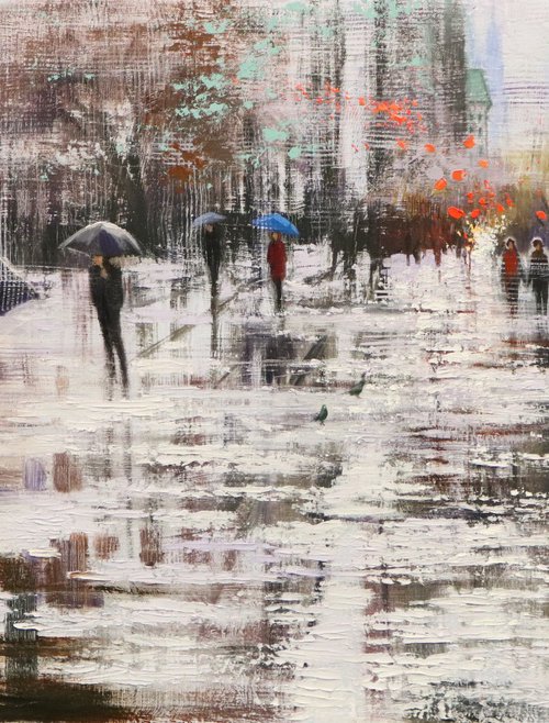 Winter Rainy Days 5 by Chin H Shin