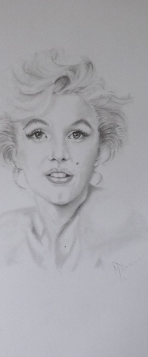 Marilyn Will Always Be There. by Mel Davies Original Art