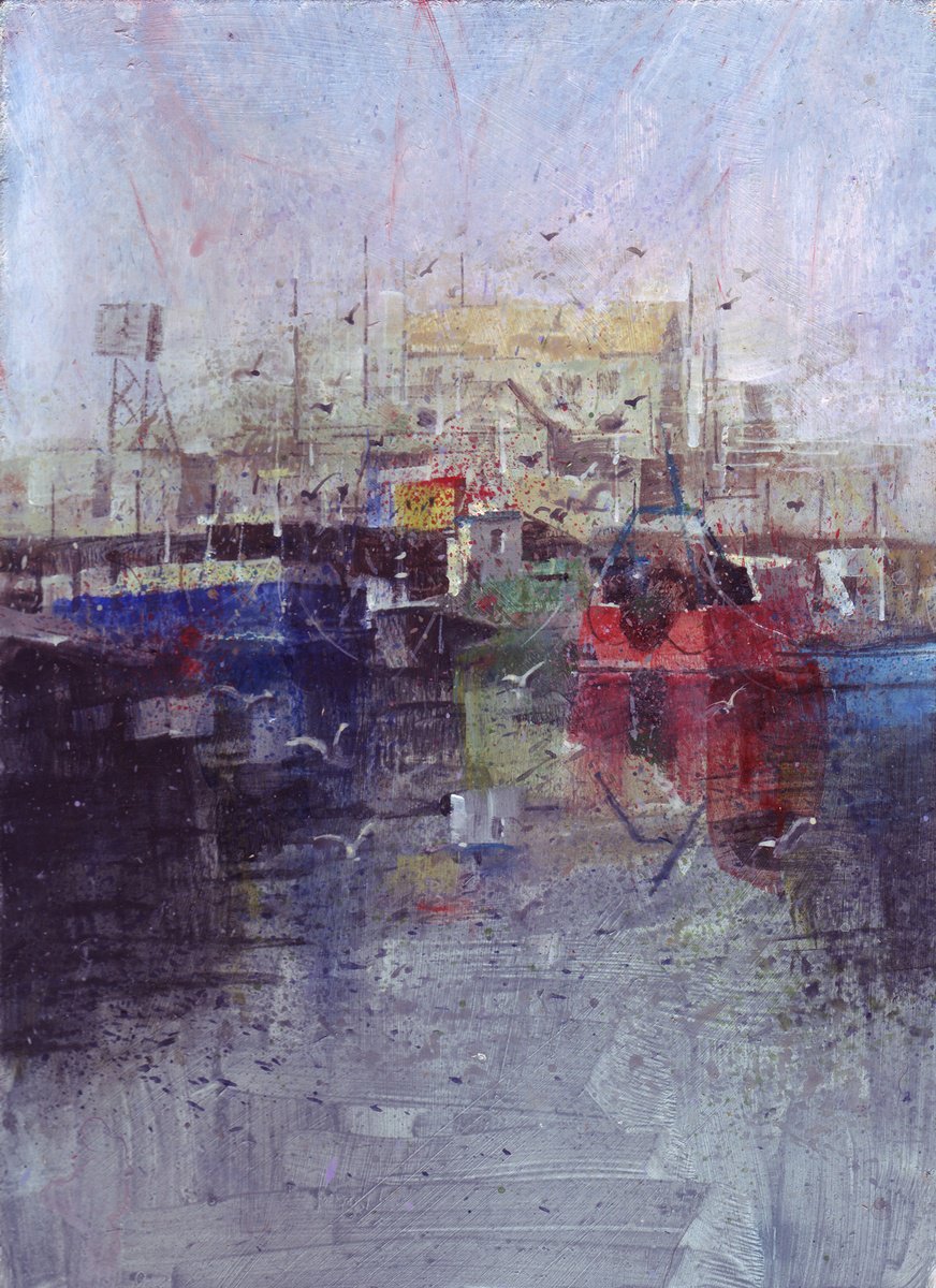 Boats in the Basin, Portavogie by Ray Belletty