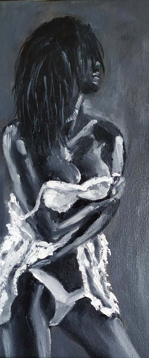 White panties by Nataliia Plakhotnyk
