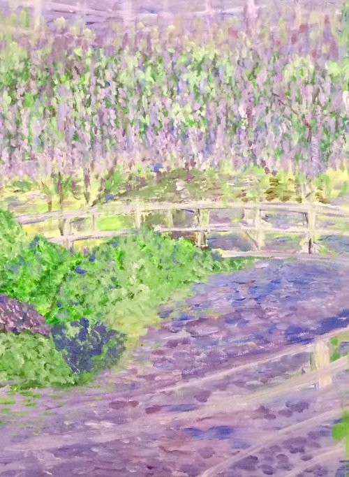 BLUE GARDEN 182 - BRIDGES OF GIVERNY by Hana Auerova