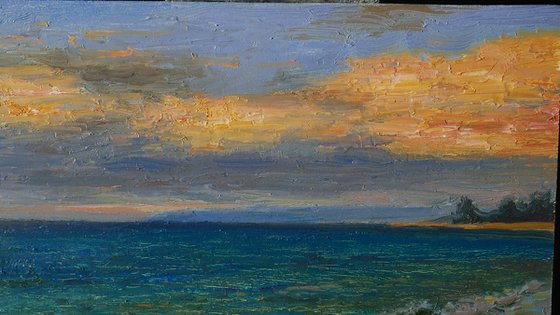 The Black Sea - summer seascape painting