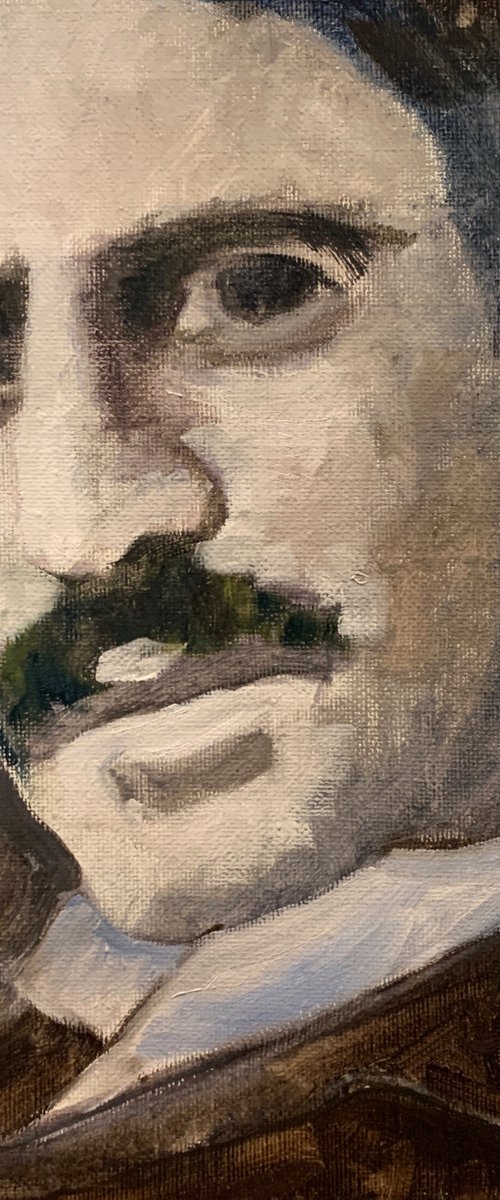 Tesla - Nikolai Tesla Portrait by Ryan Louder