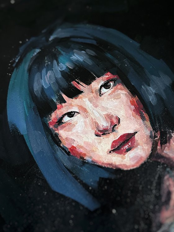 Korean girl acrylic