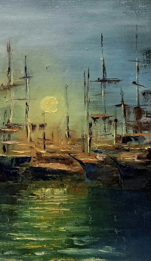 Sleeping ships by Oleh Rak