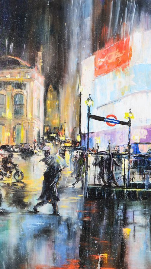 Contemporary wall art ''Piccadilly Circus'' by Oleg Panchuk