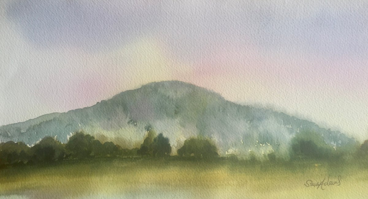 Duncliffe hill by Samantha Adams professional watercolorist