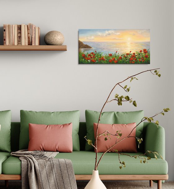 Poppies by the sae