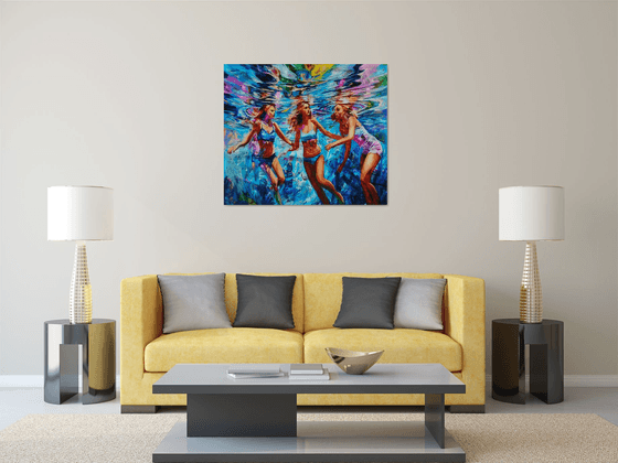 Floating silhouettes