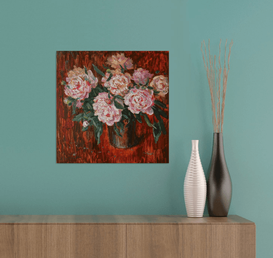 Peonies in Amber