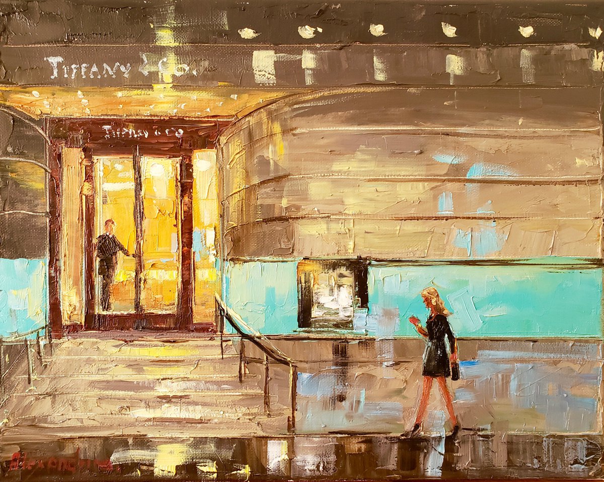 City Lights #222 By Irina Alexandrina, 14 X 11, Artwork For Sale On Artfinder