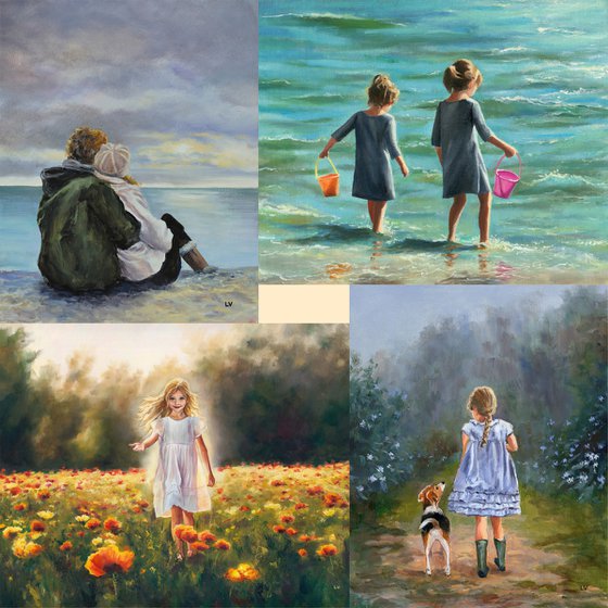 Custom oil portrait from photo