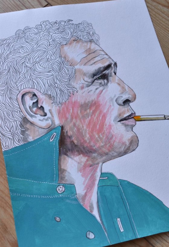 Paul Newman Ink & Pencil