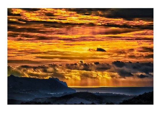 Storm 2. Sunrise Seascape Limited Edition 1/50 15x10 inch Photographic Print