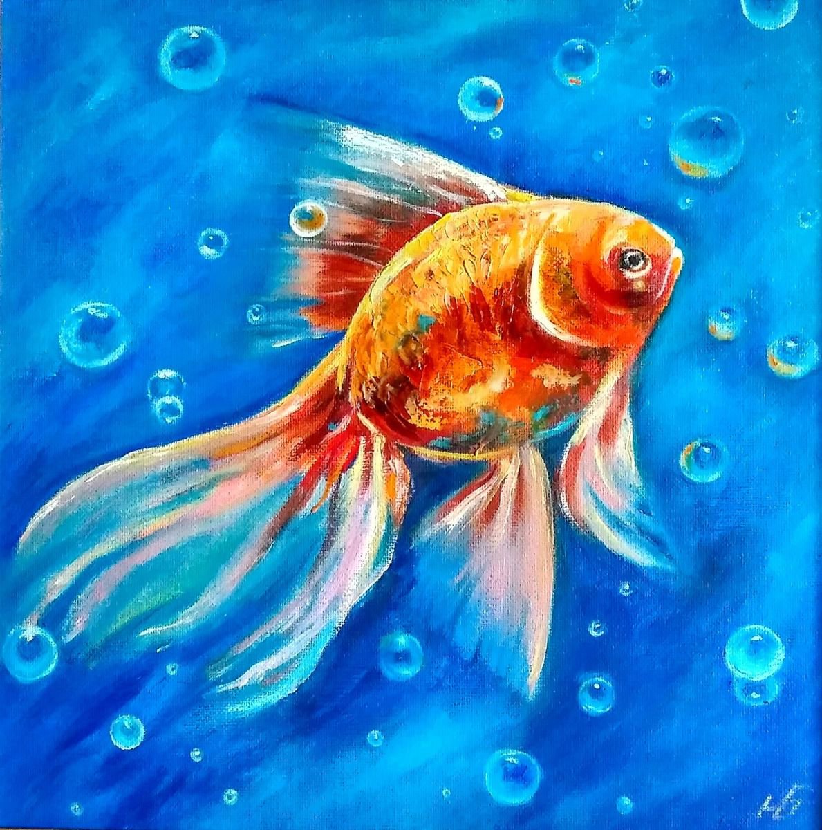 Goldfish 2016 Oil Painting By Yulia Berseneva Artfinder