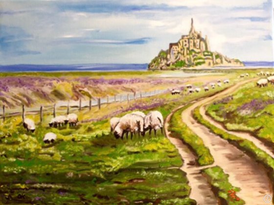 LE MONT SAINT  MICHEL. FRANCE. NORMANDY.