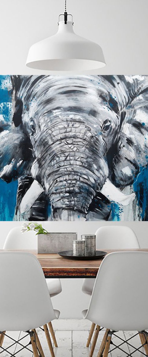 ELEPHANT #8 - Work Series 'One of the big five' by Stefanie Rogge