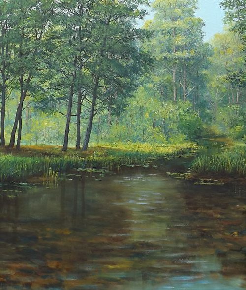 Forest Brook by Oleg Riabchuk