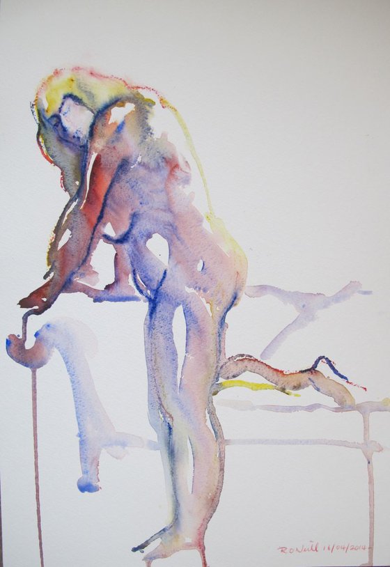 standing female nude