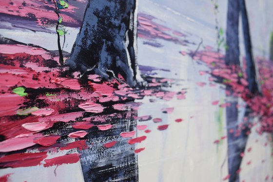 Autumn Reflections in a Woodland Grove