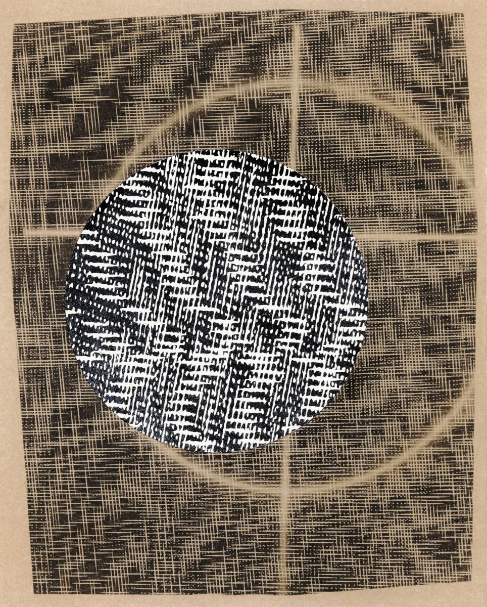 Abstract Collage By Petr Strnad, 10 X 12", Surface, Original Artwork