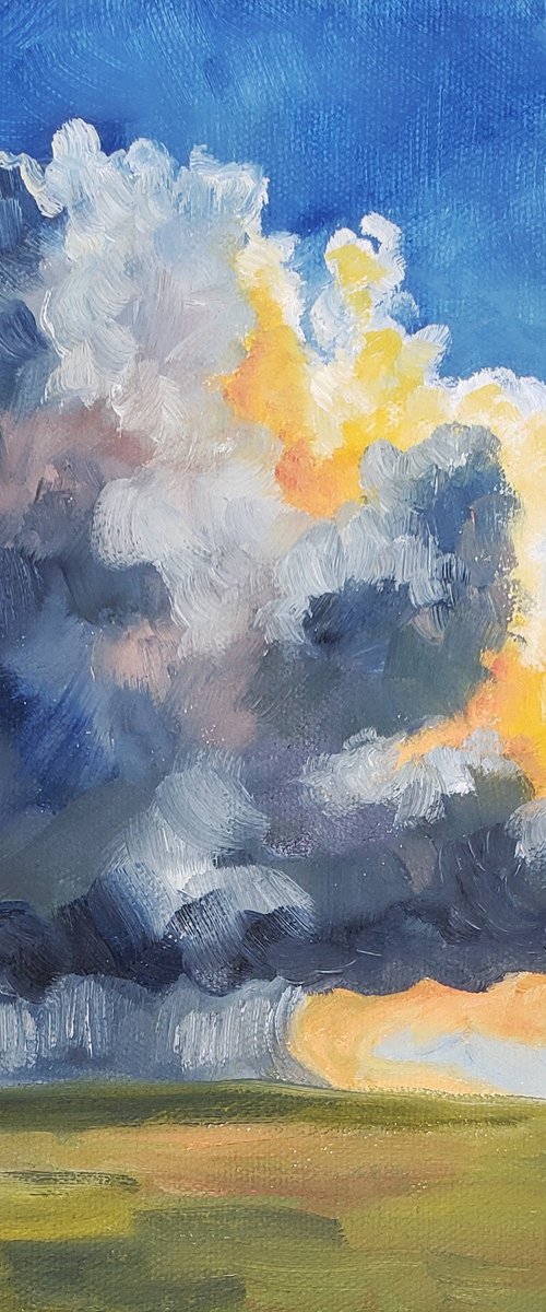 "Here Comes the Sun II" - Landscape - Clouds by Katrina Case
