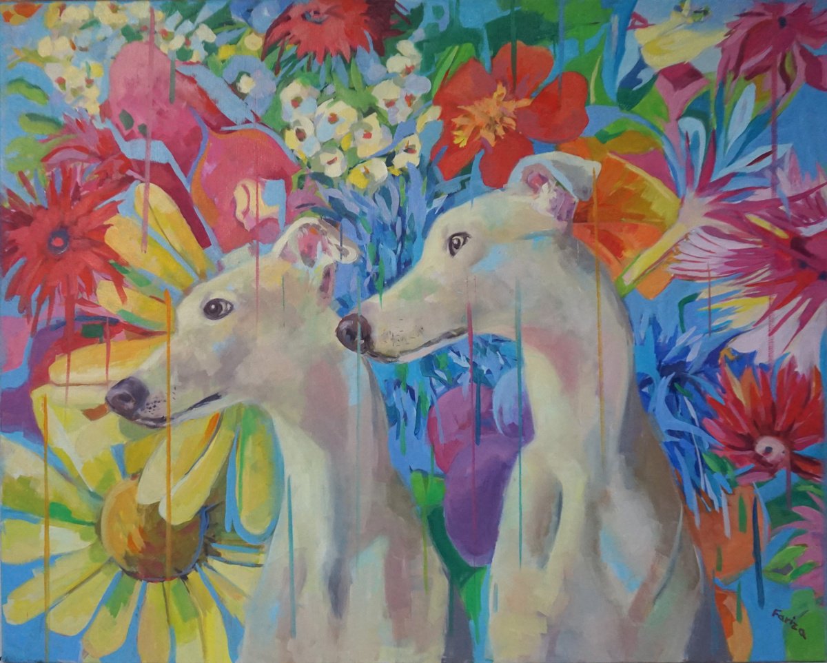Expressive Oil Painting , Serene Gaze By Amaya Fernandez Fariza, 32 X 25, Artwork For Sale On Artfinder