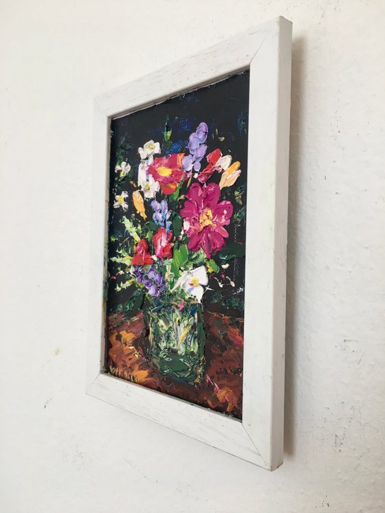 Miniature with flowers