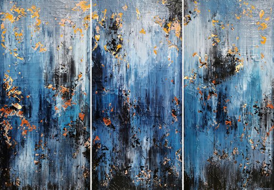 150x100cm. / Abstract triptych / Abstract 1276